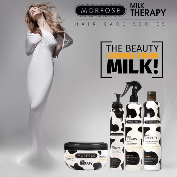 Morfose 200ml Milk Therapy Creamy Mousse Conditioner - Silky Smooth & Hydrated Hair