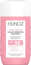Sinoz Pink Touch Color Correcting Treatment SPF 50+ – Redness Reducer & Skin Tone Equalizer, 50ml
