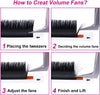 Vikiyi 0.07D Mink Eyelash Extensions Mix Tray for Professional Volume Lashes