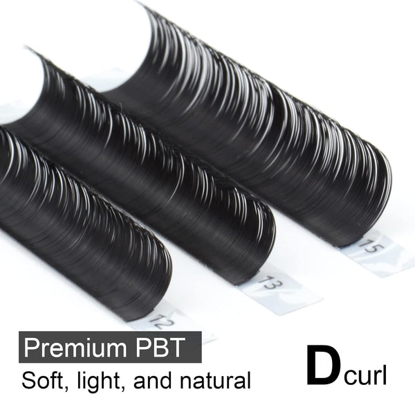 NAGARAKU Mega Volume Individual Eyelash Extensions 0.03mm D Curl 7-15mm Mix Tray
