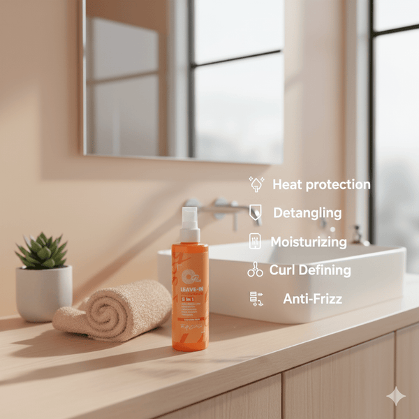 Oplus 5-in-1 Leave-In Conditioner â€“ Curl Defining, Anti-Frizz & Heat Protection, 250ml