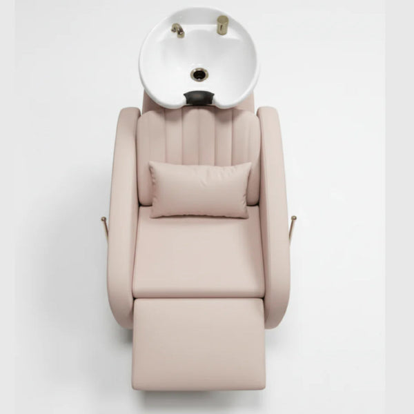 Globalstar Beauty Spa Pink Shampoo Bed – Synthetic Leather, Salon-Quality, Comfortable Design