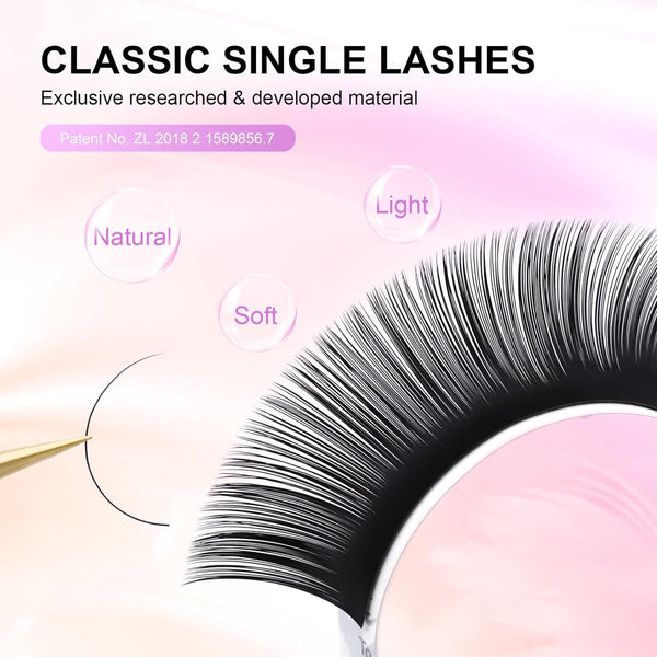 NAGARAKU 0.03mm C Curl 7-15mm Mix Tray - Natural Faux Mink Mega Volume Lashes