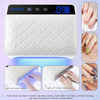 Globalstar 178W Double Hand Rechargeable UV LED Nail Lamp with PU Cushion - Professional Cordless Nail Dryer