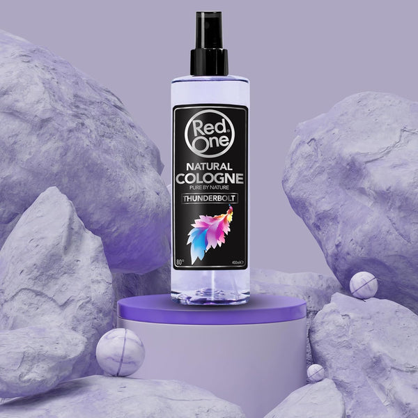 RedOne Natural Cologne Spray Thunderbolt 400ml - Refreshing Post-Shave Experience