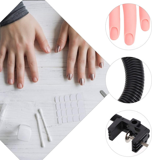 Globalstar Pro Nail Artist's Dream - Bendable Mannequin Hand for Manicure Mastery