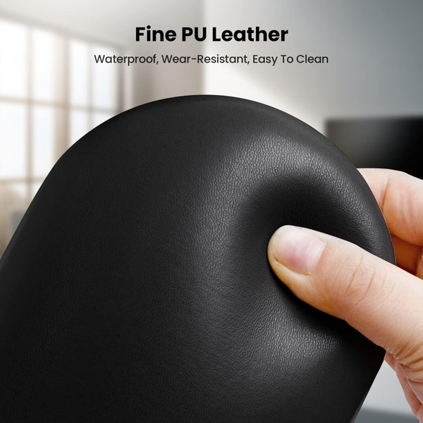 Globalstar Luxury Nail Arm Rest Pillow and Mat Black - Manicure Hand Rest Cushion Pad for Nail Technicians (Black)