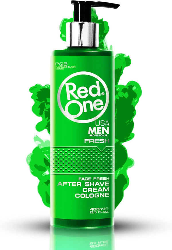 RedOne After Shave Cream Cologne Fresh 400ml - Tropical Scent, Soothing Hydration