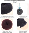 Globalstar Donut Hair Bun Black 23cm Ring - The Versatile Hair Accessory