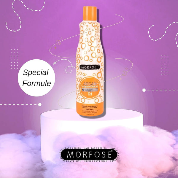 Morfose Argan Hair Shampoo 1000ml - Enriched with Argan Oil for Elasticity and Shine