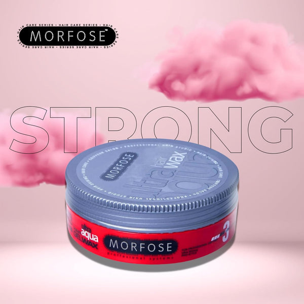 Morfose Ultra Aqua Hair Gel Wax 175ml - Ultimate Hold and Glossy Shine