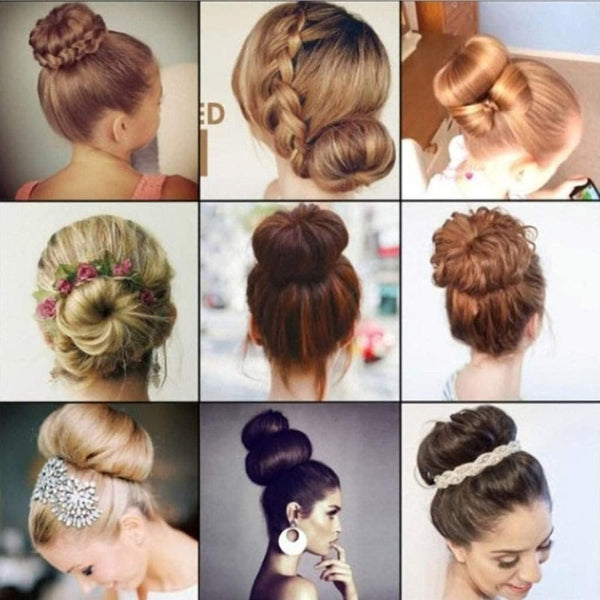 Globalstar Donut Hair Bun Black 23cm Ring - The Versatile Hair Accessory