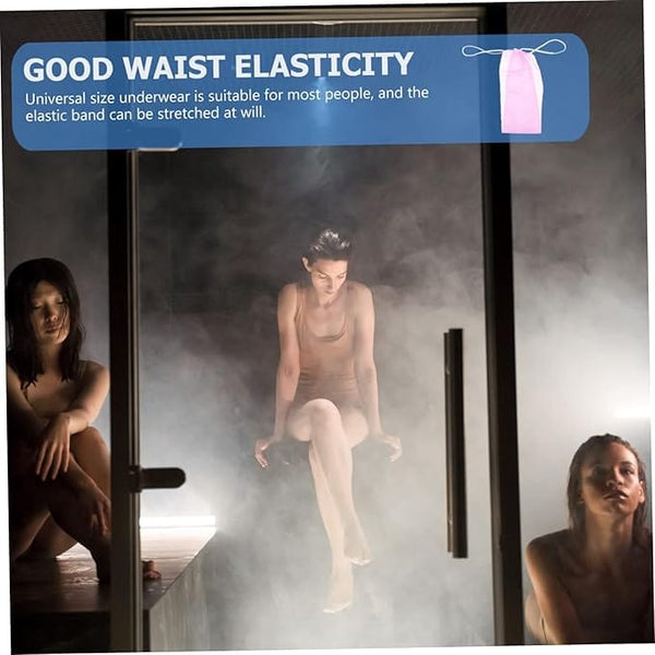 Globalstar Comfort Chic: 50-Pack Women's Disposable Pink Thong Liners - Versatile Underwear for Spa, Maternity & Travel Needs