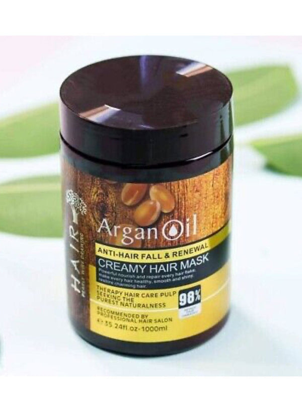 Argan Oil Anti-Hair Fall & Renewal Creamy Hair Mask (1000ml) - Revive and Restore