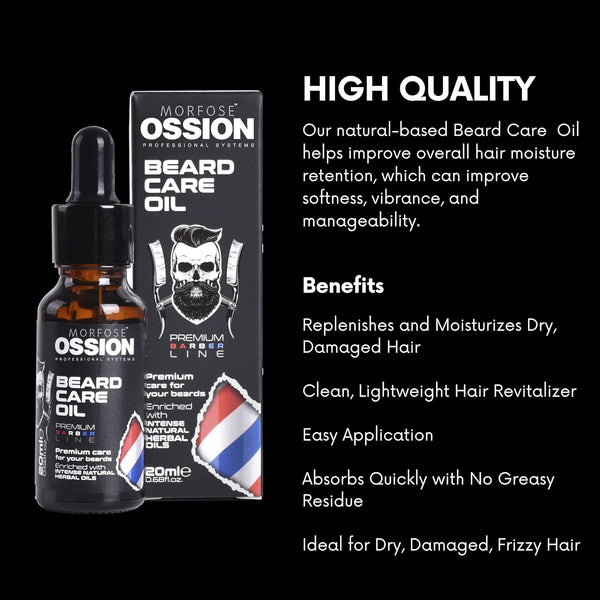 Morfose Ossion Beard Care Oil - 20ml - Ultimate Nourishment & Shine