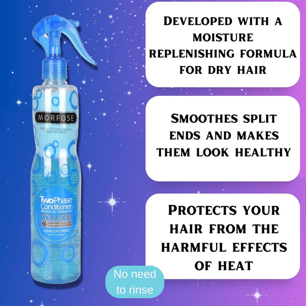 Morfose Two Phase Conditioner Spray Collagen 400ml - Strengthen and Hydrate