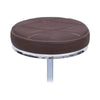 Global Star Coffee Rolling Stool: Round seat, smooth wheels, versatile for salons, offices, spas.pen_spark