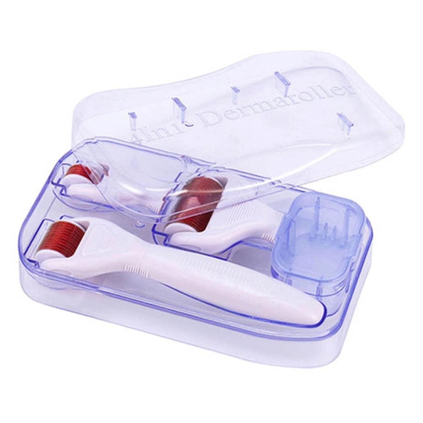 Globalstar 4 in 1 Derma Roller Interchangebale Heads Micro Needle For Face And Body 840