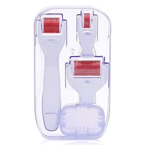 Globalstar 4 in 1 Derma Roller Interchangebale Heads Micro Needle For Face And Body 840