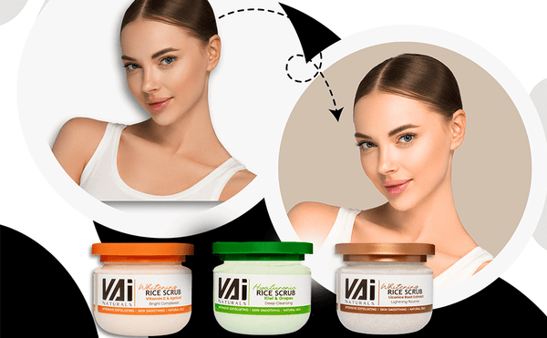 Vai Naturals Tutti Frutti Rice Scrub with Vitamin E â€“ Exfoliating & Whitening Facial Scrub for Radiant Skin, 280ml