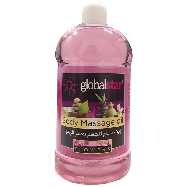 Globalstar Body Massage Oil Flowers Extract 1000ml - Awarid UAE
