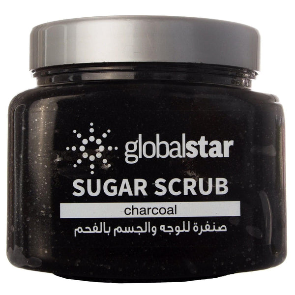 Globalstar Face & Body Sugar Scrub Charcoal 600g - Awarid UAE