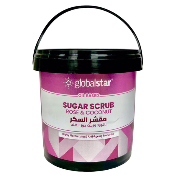 Globalstar Rose & Coconut Oil Based Sugar Scrub 600g - Awarid UAE