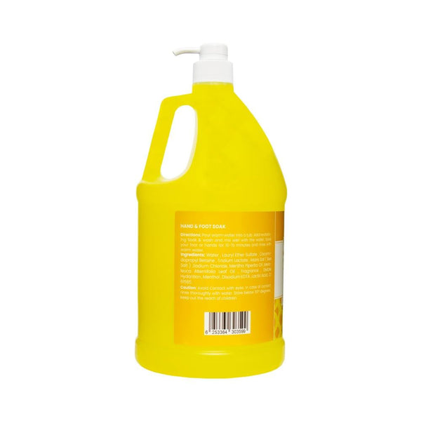 غلوبال ستار، منقوع اليدين والقدمين بزيت الليمون العطري وملح البحر، 3.8 لتر