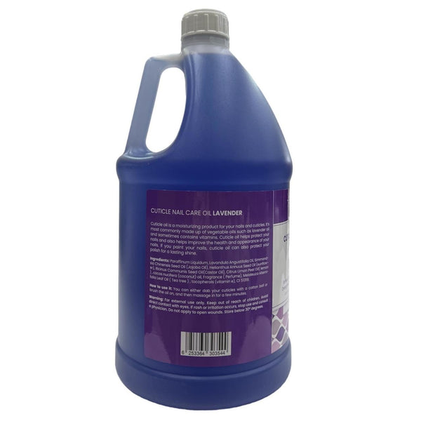 زيت العناية بالأظافر والجلد المحيط بها من غلوبال ستار، برائحة اللافندر، 3.8 لتر