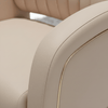 Globalstar Beige Hairdressing Chair – Adjustable Salon Styling Chair with Ergonomic Design and Gold Base