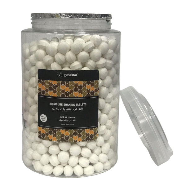 Globalstar Manicure Soaking Tablets Milk & Honey 2800g - Awarid UAE