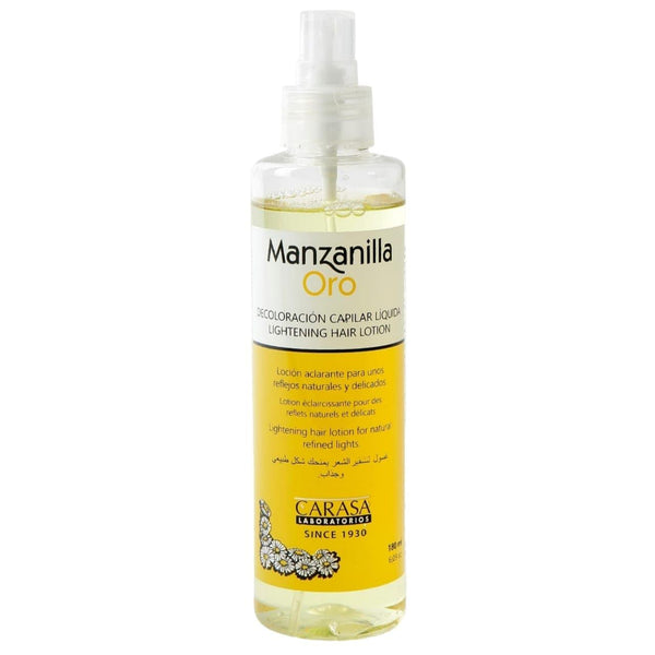 Manzanilla Oro Lightening Hair Lotion Spray 180ml, Buy 2 And Get 1 Free (3 x 180ml) - Awarid UAE
