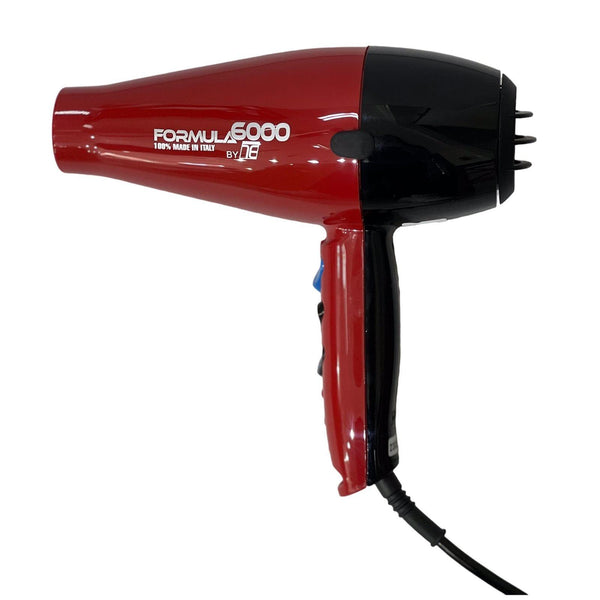 Tecno Elettra Formula 6000 Professional Hair Dryer Red & Black 2500W - Awarid UAE