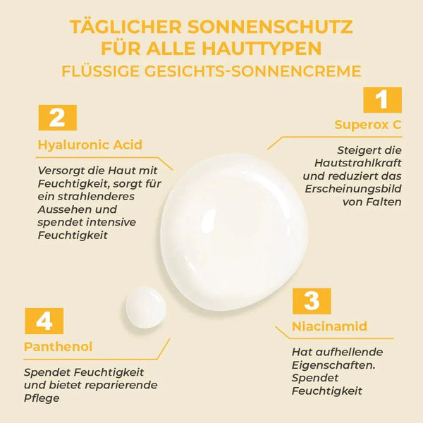 Sinoz Daily Liquid Sunscreen SPF50+ PA++++ 50ml â€“ Rejuvenating, Hydrating, All Skin Types