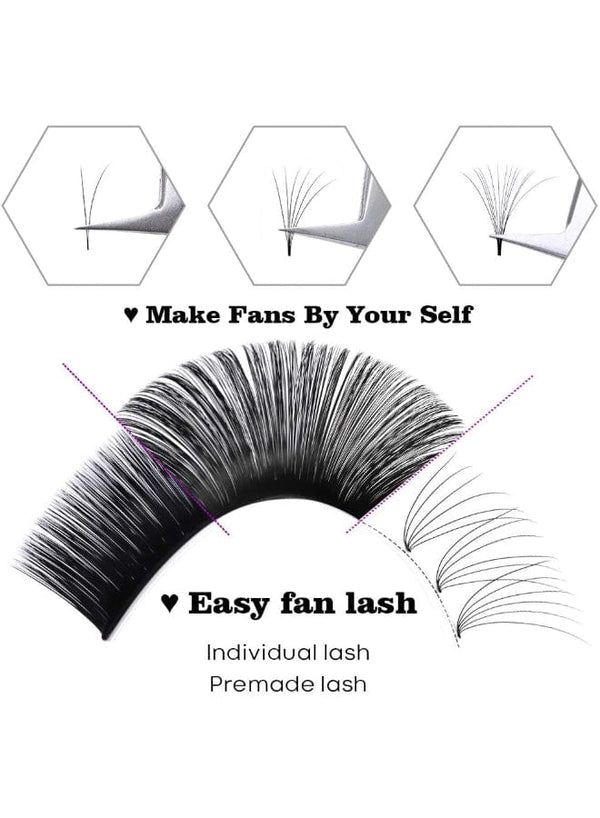 Globalstar Fan Lashes 0.03-D Mix - Embrace the Art of Subtle Volume Lashes