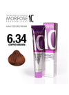 Morfose 6.34 Copper Brown Hair Color Cream (100ml): Rich & radiant copper hair color with Argan Oil.pen_spark