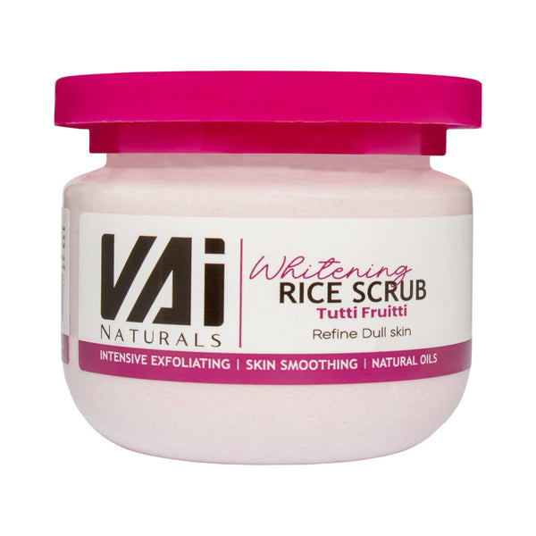 Vai Naturals Tutti Frutti Rice Scrub with Vitamin E â€“ Exfoliating & Whitening Facial Scrub for Radiant Skin, 280ml