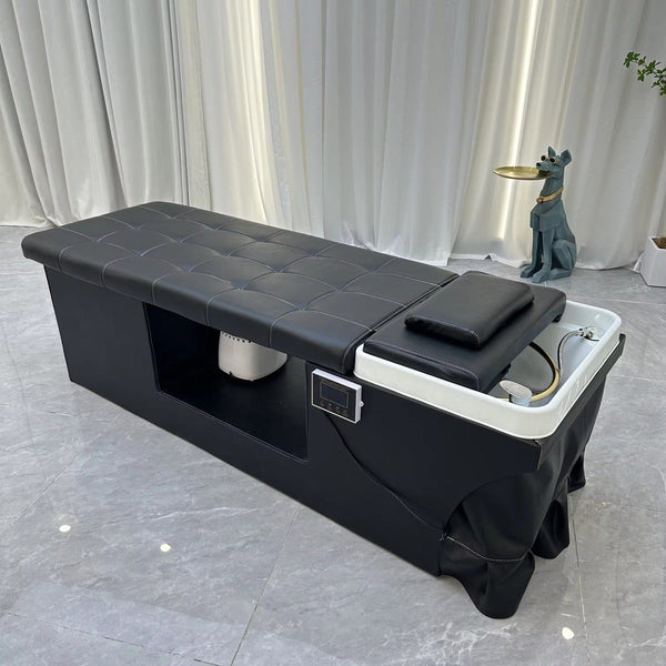 Global Star Black Shampoo Bed & Head Spa Bowl (Japan): Luxury salon set for ultimate head spa experience.pen_spark