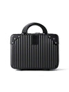 Globalstar Portable Hard Shell Cosmetic Travel Case – Mini ABS Makeup Bag with Elastic Band