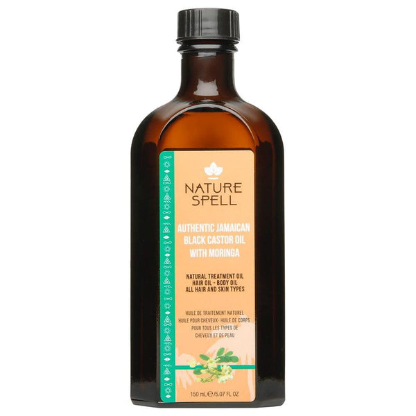 Nature Spell Authentic Jamaican Black Castor Oil With Moringa For Hair & Skin 150ml - Awarid UAE