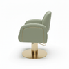 Globalstar Green Stainless Steel Base Styling Chair - Ergonomic Salon Chair with 360° Swivel