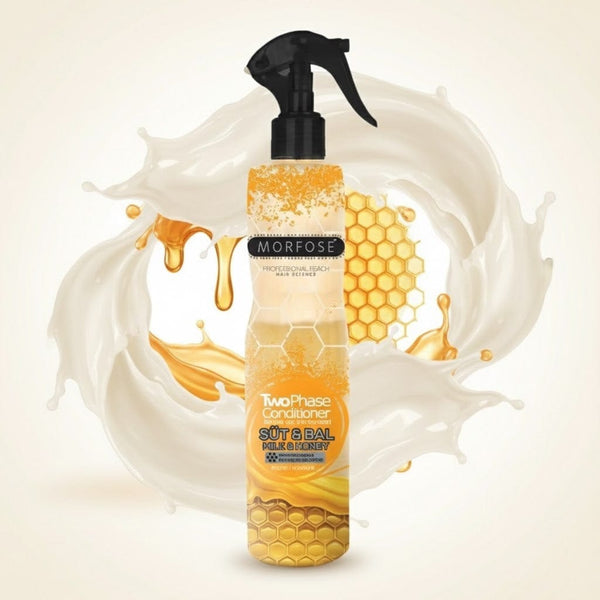 Morfose Milk & Honey 2 Phase Conditioner 400 ml â€“ Leave-In Nourishing Spray for Dry & Damaged Hair