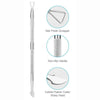 Globalstar 2-in-1 Cuticle Pusher & Remover - Triangle Head Nail Scraper with Sharp Blade
