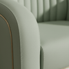 Globalstar High-End Green Pedicure Chair with Cup Holder - Luxury Salon Seating