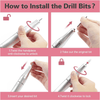 Globalstar Professional Brushless Nail Drill Machine - Silent 35000RPM Manicure Tool with LCD Screen & 12-Hour Battery Life