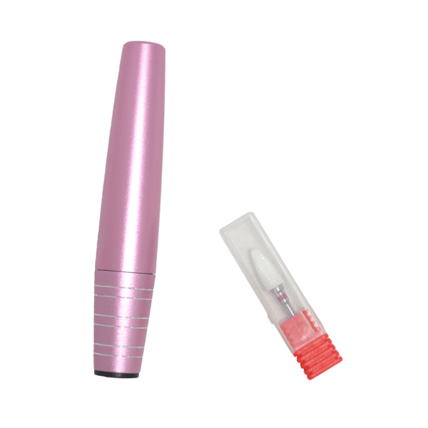 Globalstar Professional Pink Electric Nail Drill Pen - Portable Manicure & Pedicure Tool for Salon-Quality Results at Home