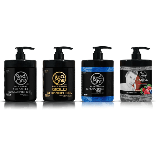RedOne Face Fresh Shaving Gel Gold 1000ml - Luxurious Shave, Lasting Freshness