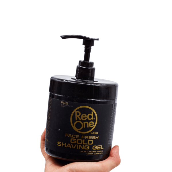 RedOne Face Fresh Shaving Gel Gold 1000ml - Luxurious Shave, Lasting Freshness