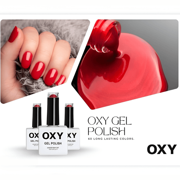 OXY Soak Off Gel Polish 15 - 12ml, Vibrant and Durable UV/LED Finish