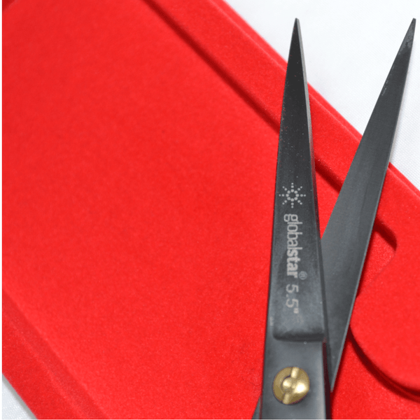 Globalstar 5.5" Precision Hair Cutting Scissors - Professional Black Finish